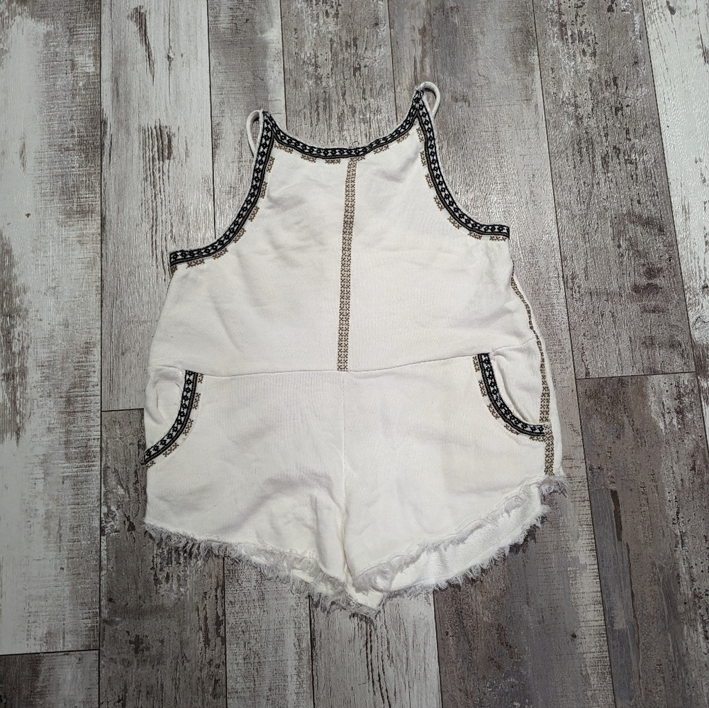 Free people‎ knitted embroidered romper size sm